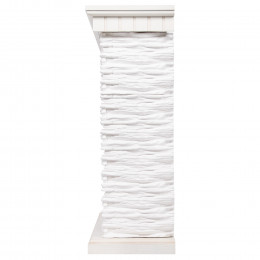 Портал Firelight Porto 25 камень белый, шпон беленый дуб