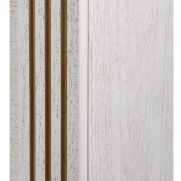 Портал Firelight Barocco 30 шпон белый дуб с золотой патиной