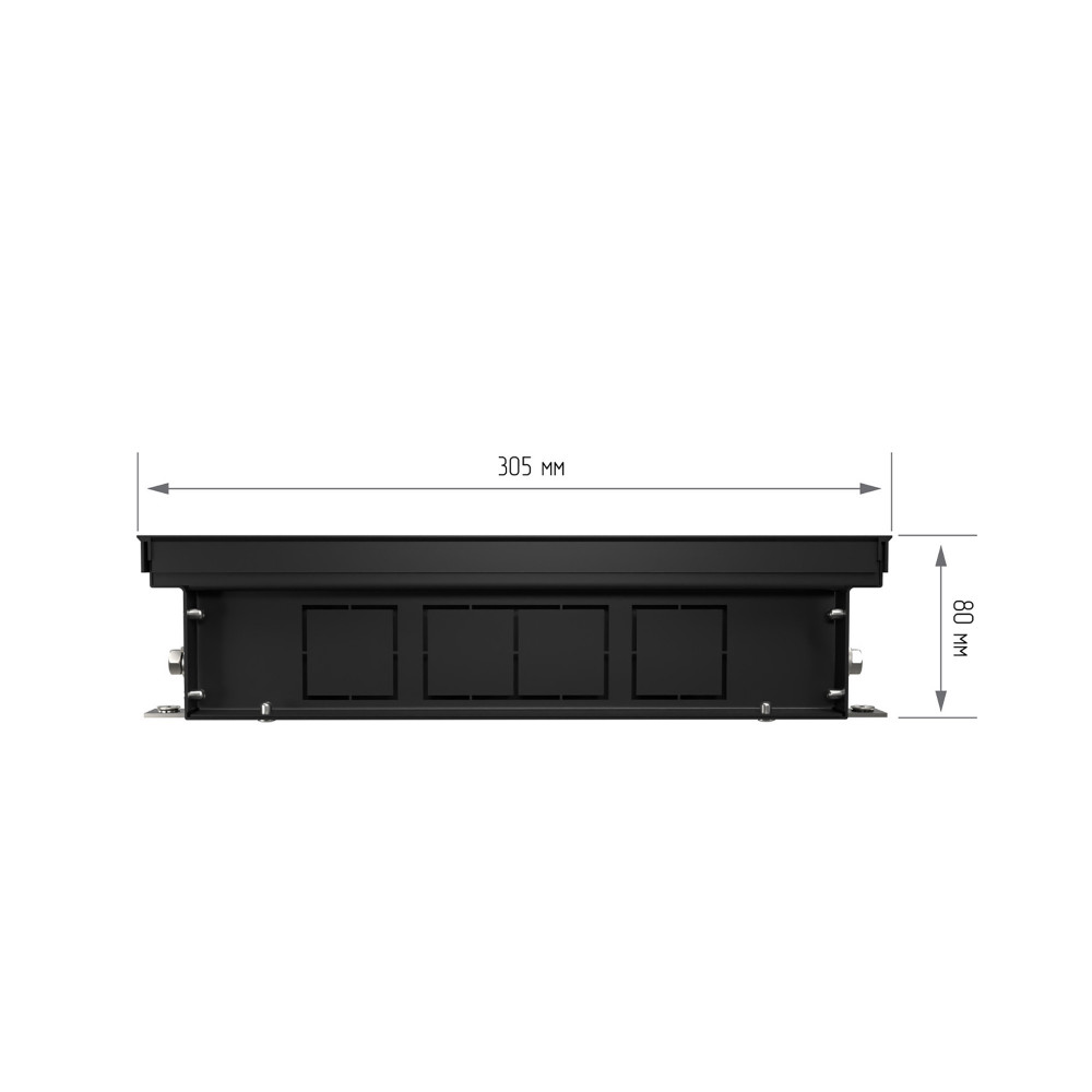 Конвектор внутрипольный Royal Thermo ATRIUM TURBO-80/300/1000-DG-U-BL