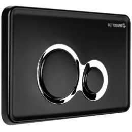 Инсталляция для унитаза BETTOSERB sava free standing, клавиша смыва черный матовый/хром глянец