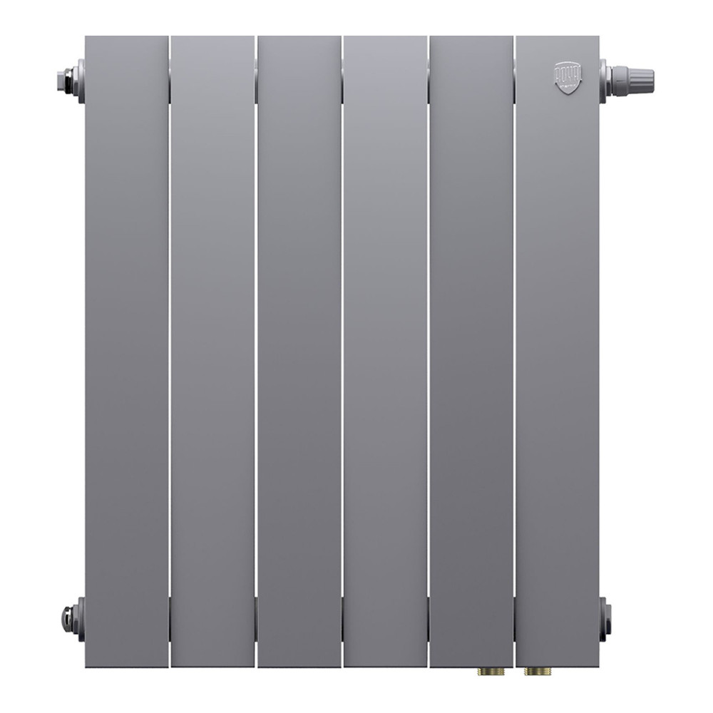 Радиатор биметаллический Royal Thermo PianoForte 500 Серебристый VR80 - 6 секц.