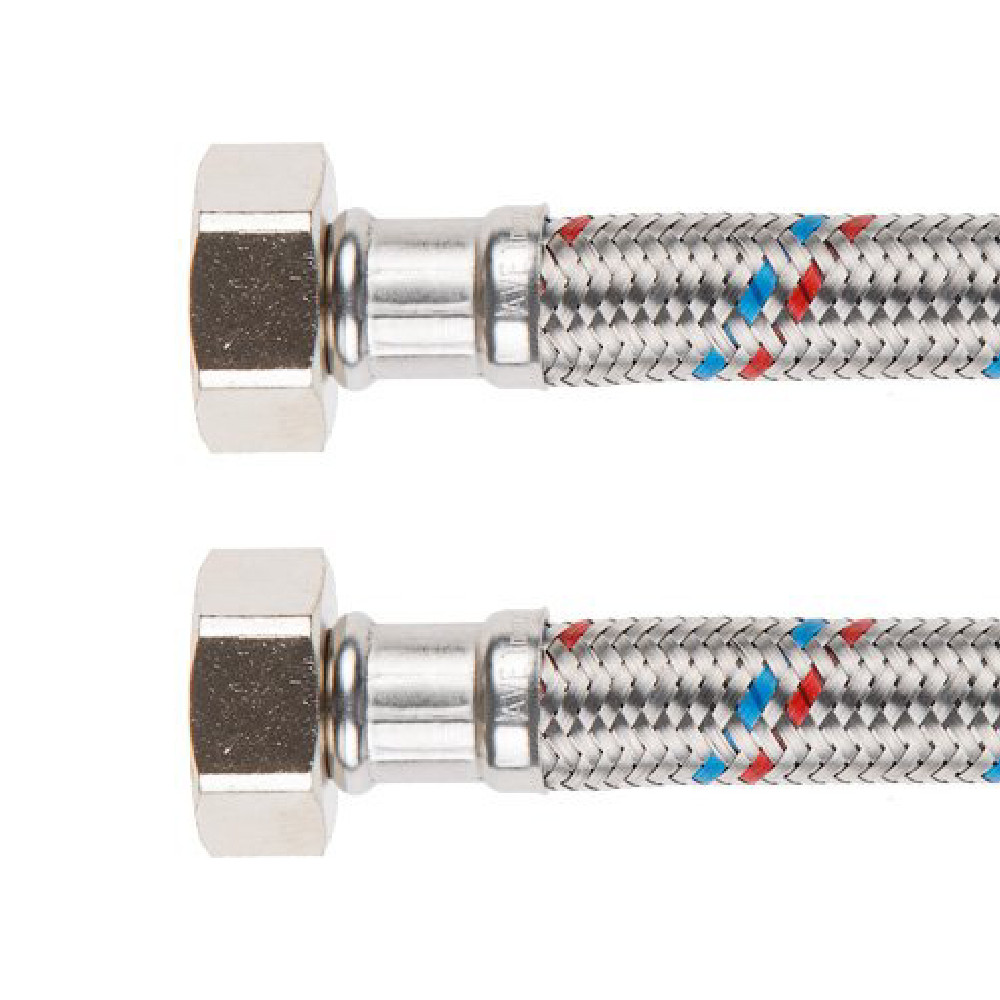 Подводка гибкая для воды AV ENGINEERING гайка 1/2"- гайка 1/2" 80см