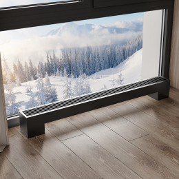 Конвектор напольный Royal Thermo STEP-180/130/2600-3-N-BL-LG-BL