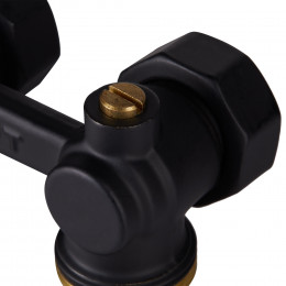 Узел нижнего подключения Royal Thermo угловой 1/2quot;х3/4quot; EK (черный)