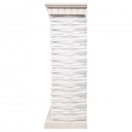 Портал Firelight Porto 30 камень белый, шпон беленый дуб