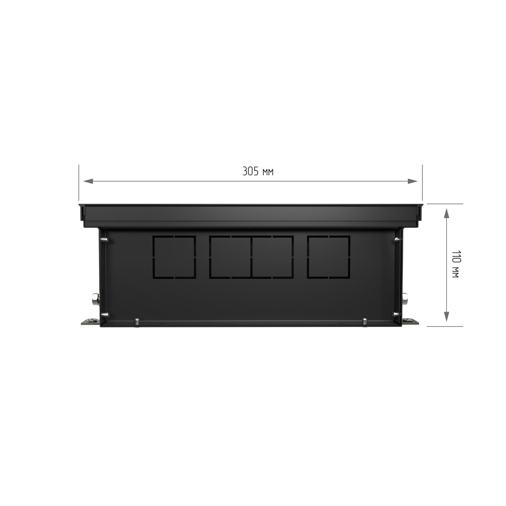 Конвектор внутрипольный Royal Thermo ATRIUM TURBO-110/300/1200-DG-U-BL