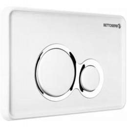 Инсталляция для унитаза BETTOSERB sava free standing, клавиша смыва белый глянец/хром глянец