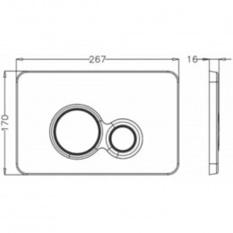 Инсталляция для унитаза BETTOSERB sava free standing, клавиша смыва белый глянец/хром глянец