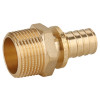 Переходник Gappo с наружной резьбой латунный 20-R 3/4"