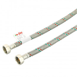 Подводка гибкая Uni-Fitt ВВ 1/2", 60 см, DN 8, оплётка из нерж. стали