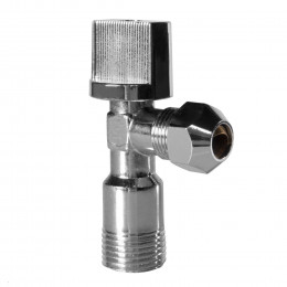 Кран шаровый угловой Royal Thermo OPTIMAL для подкл. с/т приборов 1/2"х3/8"