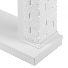 Портал Firelight Jersey Classic камень белый, белый дуб