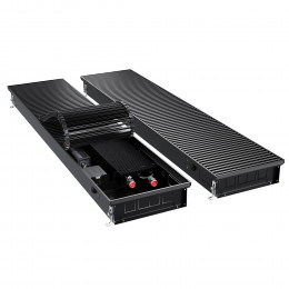 Конвектор внутрипольный Royal Thermo ATRIUM TURBO-90/300/1600-DG-U-BL