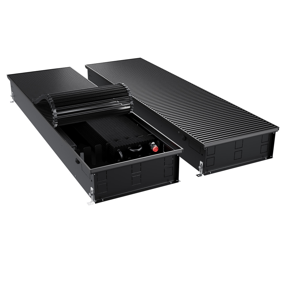 Конвектор внутрипольный Royal Thermo ATRIUM TURBO-150/400/2500-DG-U-BL