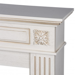 Каминокомплект: Очаг Electrolux EFP/P-4220LS, портал Siena 42/40/36, сл. кость с зол. патиной