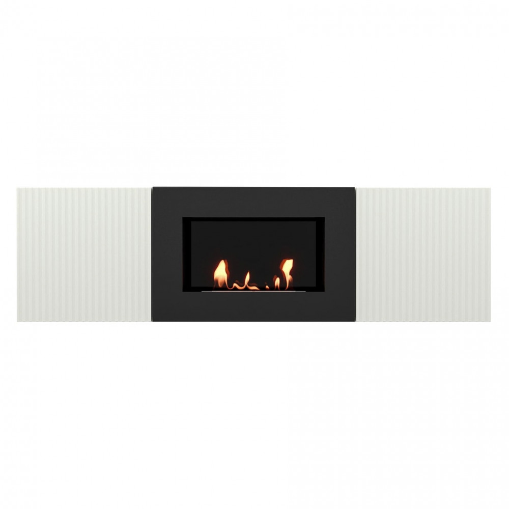 Тумба с биокамином Firelight BFP/P-1400L белая