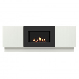 Тумба с биокамином Firelight BFP/P-1400L белая