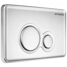 Инсталляция для унитаза BETTOSERB sava free standing, клавиша смыва twin хром матовый