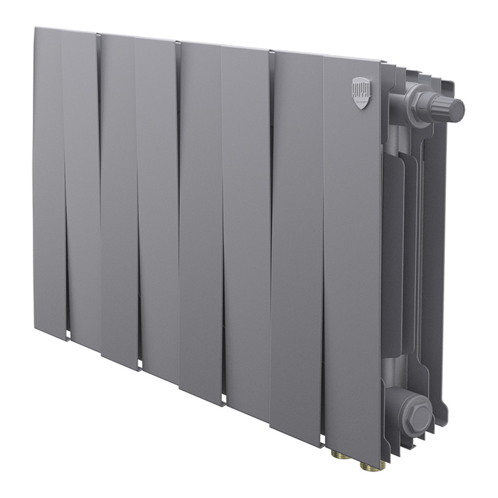 Радиатор биметаллический Royal Thermo PianoForte 300 Серебристый VR80 - 8 секц.