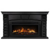 Портал Firelight Porto 42 камень черный шпон венге