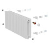 Дизайн-радиатор Royal Thermo Shift Q30 VC2030 - 38 секц. RAL9016