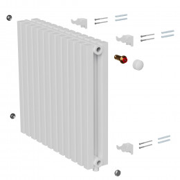 Дизайн-радиатор Royal Thermo Shift Q30 VC2050 - 12 секц. RAL9016