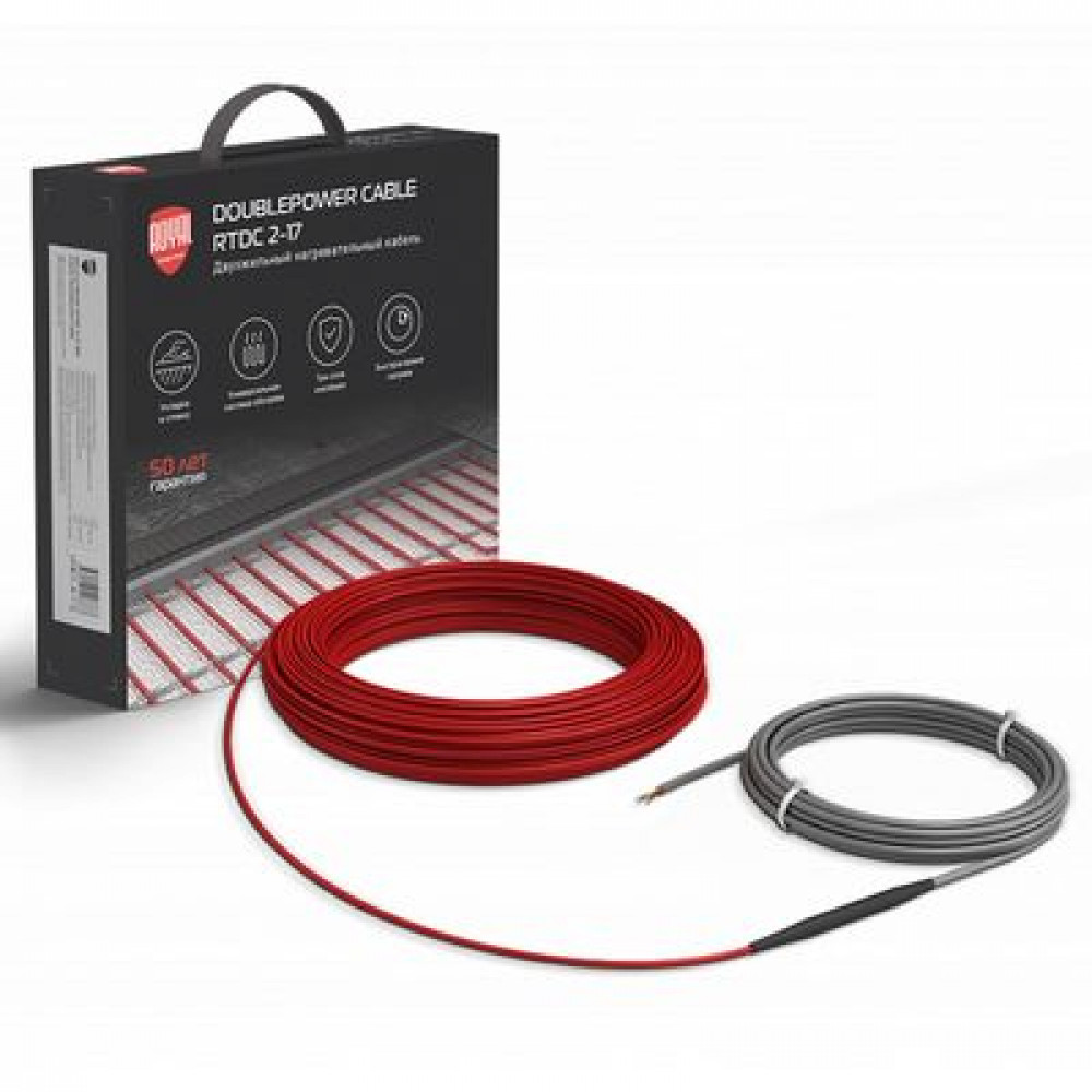 Кабель нагревательный Royal Thermo RTDC 2-17-100 с терморегулятором RTI-16