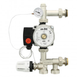 Группа насосно-смесительная Uni-Fitt SOLOMIX MINI с наружной резьбой 1quot;, без насоса
