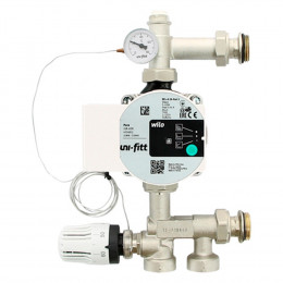 Группа насосно-смесительная Uni-Fitt SOLOMIX MINI с наружной резьбой 1quot;, без насоса
