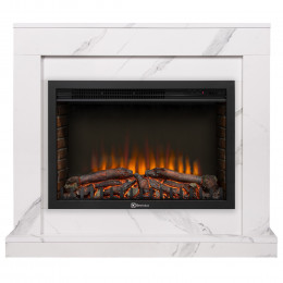 Портал Firelight Simple 25 белый мрамор