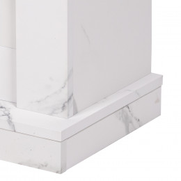 Портал Firelight Simple 25 белый мрамор