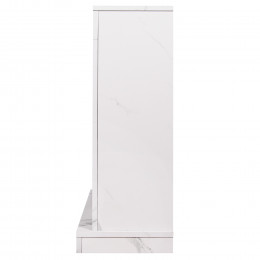 Портал Firelight Simple 25 белый мрамор