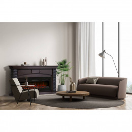 Портал Firelight Porto Long камень черный, шпон венге