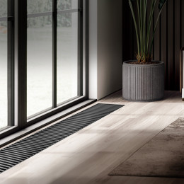 Конвектор внутрипольный Royal Thermo ATRIUM TURBO-110/300/900-DG-U-BL