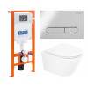 Комплект инсталляции BELBAGNO BB002-80 с унитазом TRE и клавишей смыва