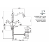 Смеситель для биде CEZARES DIAMOND-BS2-Sw