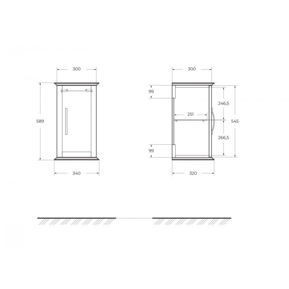 Мебель для ванной CEZARES TIFFANY 75
