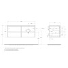 Мебель для ванной комнаты BELBAGNO KRAFT-1200 со столешницей