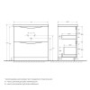 Мебель для ванной комнаты напольная BELBAGNO MARINO-800