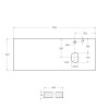 Мебель для ванной комнаты BELBAGNO KRAFT-1200 со столешницей