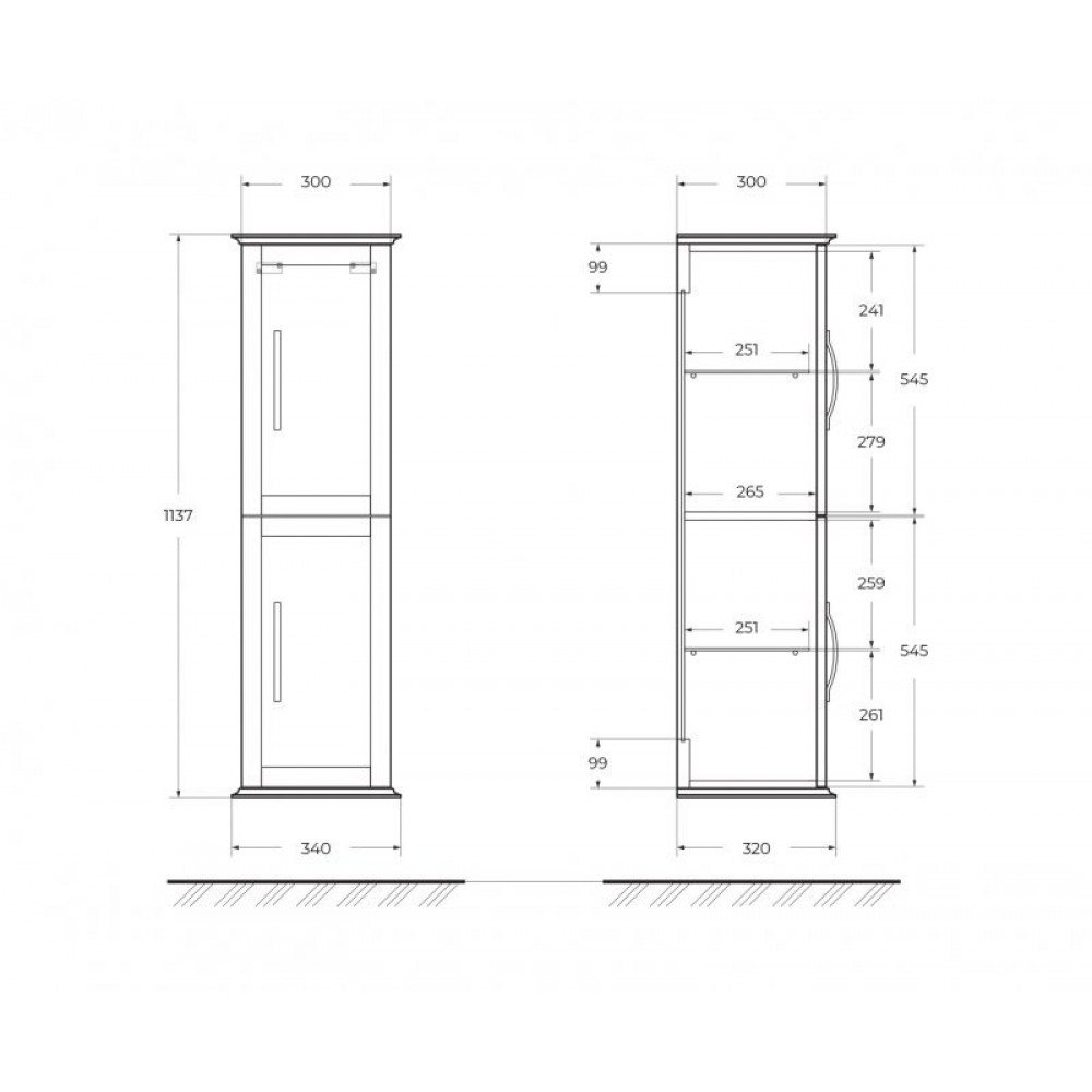 Мебель для ванной CEZARES TIFFANY 75