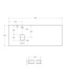 Мебель для ванной комнаты BELBAGNO KRAFT-1200 со столешницей