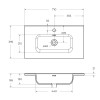 Мебель для ванной комнаты напольная BELBAGNO KRAFT 39-500, 600, 700, 800