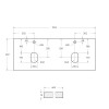 Мебель для ванной комнаты BELBAGNO KRAFT-1200 со столешницей
