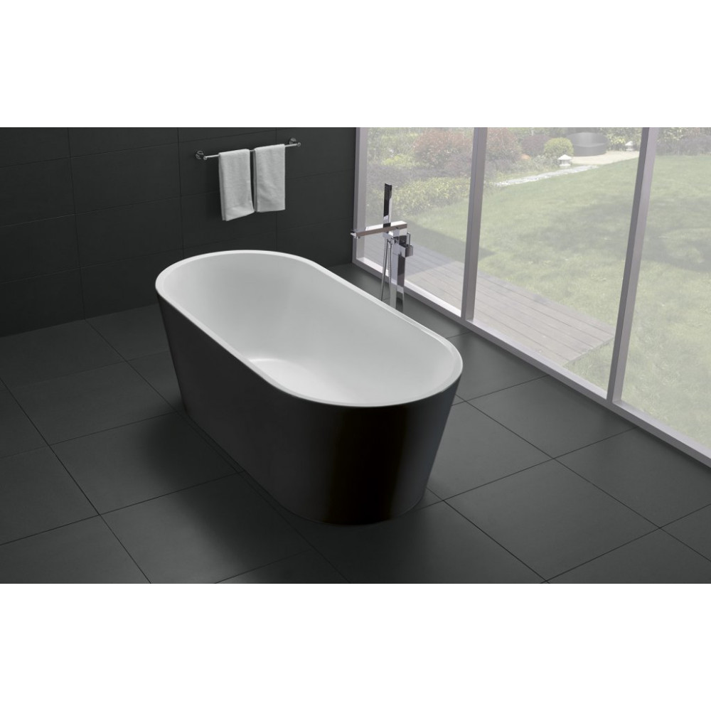 Ванна акриловая отдельностоящая BelBagno BB71-NERO