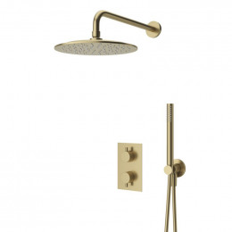 Душевая система термостатическая с переключателем для верхнего и ручного душа CEZARES LEAF-DSIP-T-25