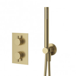 Душевая система термостатическая с переключателем для верхнего и ручного душа CEZARES LEAF-DSIP-T-25