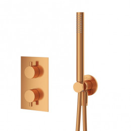 Душевая система термостатическая с переключателем для верхнего и ручного душа CEZARES LEAF-DSIP-T-25