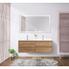 Мебель для ванной комнаты BELBAGNO KRAFT-1200, 1400 с четырьмя ящиками и двойной раковиной
