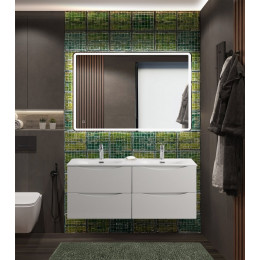 Мебель для ванной комнаты BELBAGNO MARINO-CER-N 120 см. с четырьмя ящиками